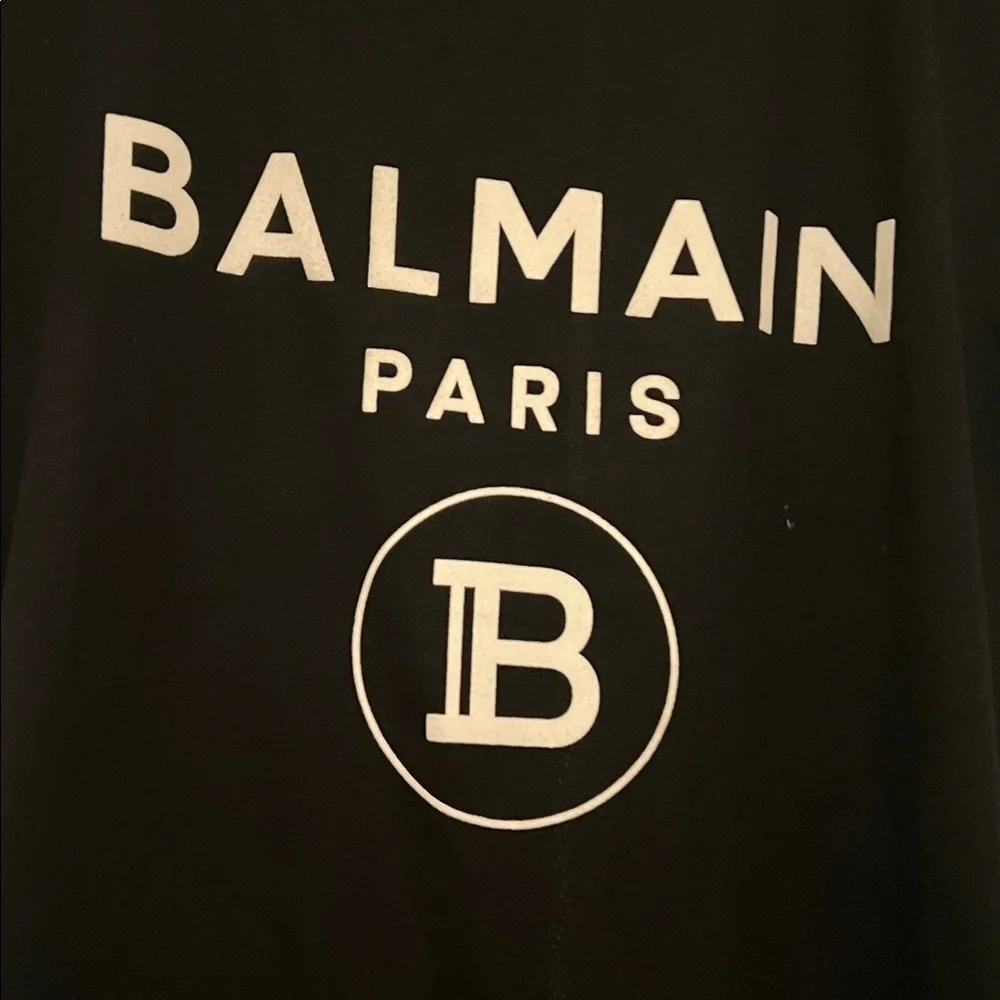 Balmain Logo T-shirt Size Medium - Picture 2 of 4